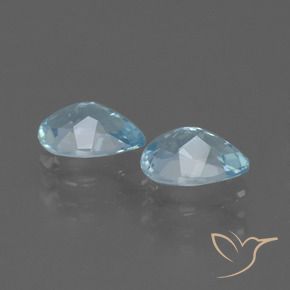 Pedras preciosas de Topázio Céu azul natural de 1.66 ct, Formato de pêra, VVS-VS