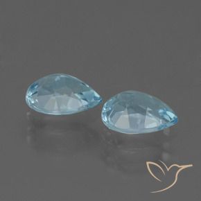 Pedras preciosas de Topázio Céu azul natural de 1.75 ct, Formato de pêra, VVS-VS