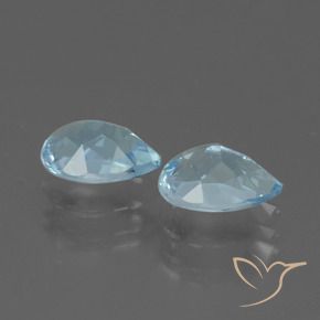 Pedras preciosas de Topázio Céu azul natural de 1.80 ct, Formato de pêra, VVS-VS