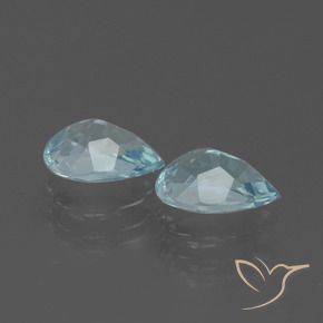 Pedras preciosas de Topázio Céu azul natural de 1.74 ct, Formato de pêra, VVS-VS