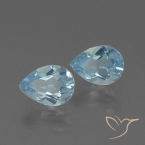 Pedras preciosas de Topázio Céu azul natural de 1.73 ct, Formato de pêra, VVS-VS