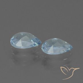 Pedras preciosas de Topázio Céu azul natural de 1.73 ct, Formato de pêra, VVS-VS