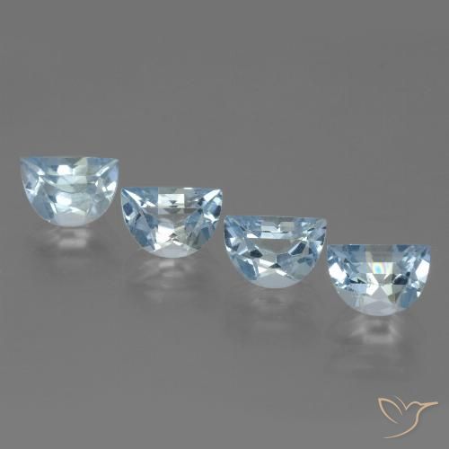 4.00ctw Natural Céu azul Topázio, Chique, VS