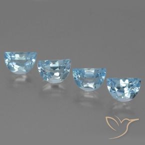 Pedras preciosas de Topázio Céu azul natural de 3.98 ct, Chique, VS