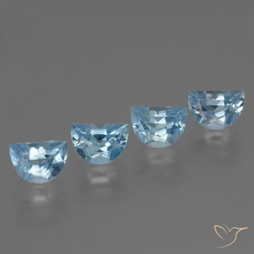 3.87ctw Natural Céu azul Topázio, Chique, VS