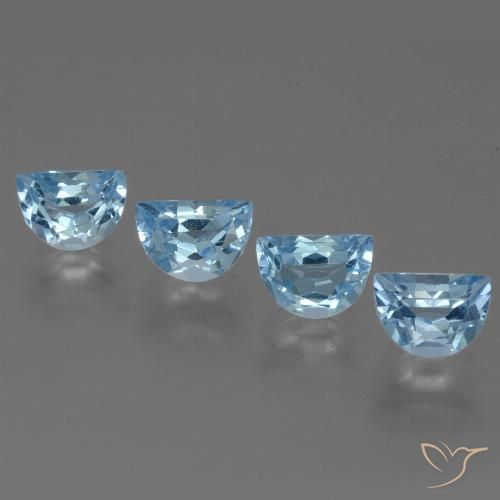 4.46ctw Natural Céu azul Topázio, Chique, VS