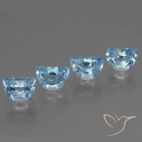 Pedras preciosas de Topázio Céu azul natural de 4.46 ct, Chique, VS