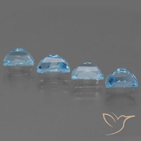Pedras preciosas de Topázio Céu azul natural de 4.46 ct, Chique, VS