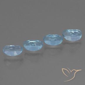 Pedras preciosas de Topázio Azul Suíço natural de 3.97 ct, Chique, VS