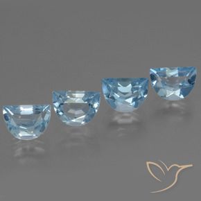 Pedras preciosas de Topázio Céu azul natural de 4.30 ct, Chique, VS