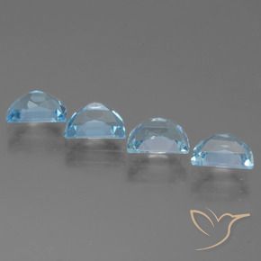 Pedras preciosas de Topázio Céu azul natural de 4.30 ct, Chique, VS
