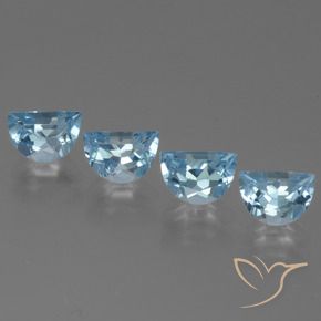 Pedras preciosas de Topázio Céu azul natural de 3.92 ct, Chique, VVS-VS