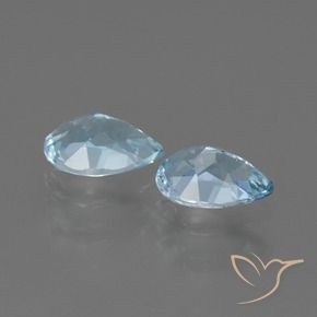 Pedras preciosas de Topázio Céu azul natural de 1.53 ct, Formato de pêra, VVS-VS