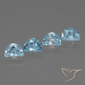 Pedras preciosas de Topázio Céu azul natural de 3.86 ct, Chique, VVS-VS
