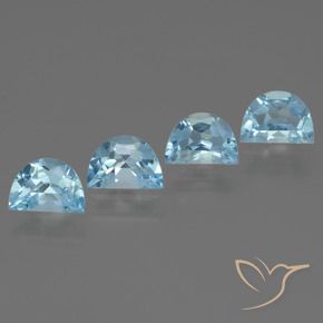 Pedras preciosas de Topázio Céu azul natural de 3.72 ct, Chique, VS
