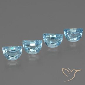 Pedras preciosas de Topázio Céu azul natural de 3.94 ct, Chique, VS