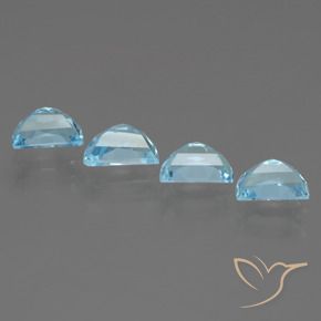 Pedras preciosas de Topázio Céu azul natural de 3.94 ct, Chique, VS