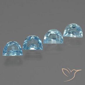 Pedras preciosas de Topázio Azul Suíço natural de 4.49 ct, Chique, VS
