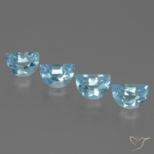 4.00ctw Natural Céu azul Topázio, Chique, VS