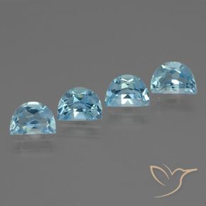 Pedras preciosas de Topázio Céu azul natural de 3.83 ct, Chique, VVS-VS