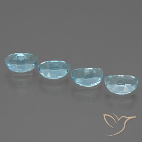 Pedras preciosas de Topázio Céu azul natural de 4.05 ct, Chique, VVS-VS