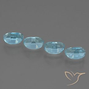 Pedras preciosas de Topázio Céu azul natural de 4.39 ct, Chique, VVS-VS