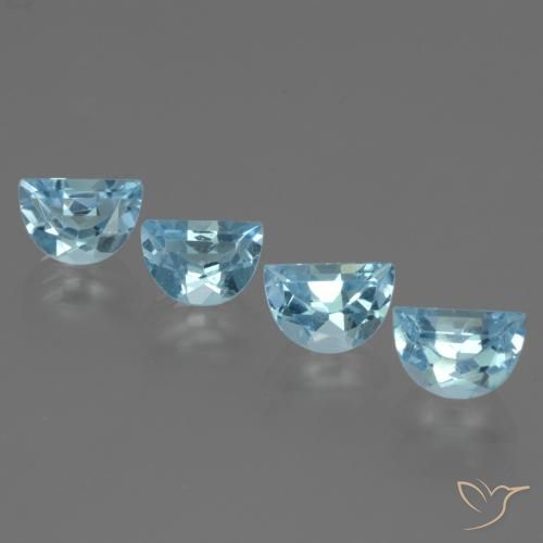 3.59ctw Natural Céu azul Topázio, Chique, VS