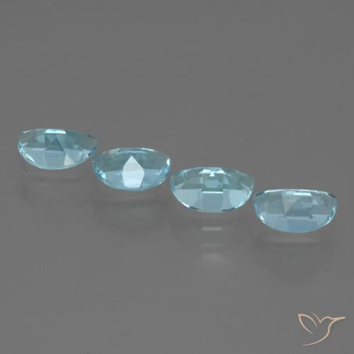 Pedras preciosas de Topázio Céu azul natural de 3.59 ct, Chique, VS