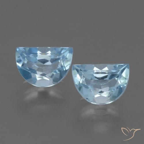 2.00ctw Natural Céu azul Topázio, Chique, VS