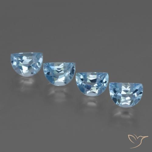 3.87ctw Natural Azul Suíço Topázio, Chique, VVS-VS
