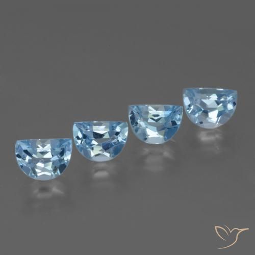 Pedras preciosas de Topázio Azul Suíço natural de 3.87 ct, Chique, VVS-VS