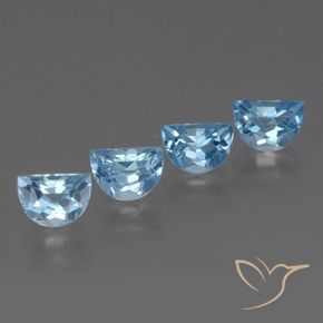 Pedras preciosas de Topázio Azul Suíço natural de 4.24 ct, Chique, VVS-VS
