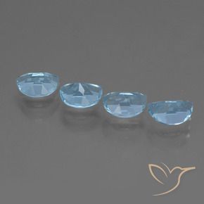 Pedras preciosas de Topázio Azul Suíço natural de 3.79 ct, Chique, VVS-VS