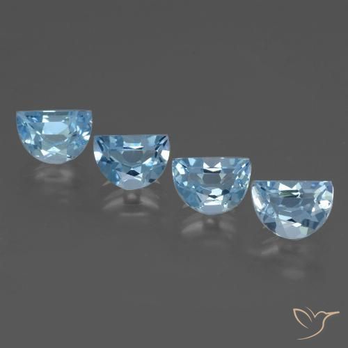 3.91ctw Natural Céu azul Topázio, Chique, VVS-VS