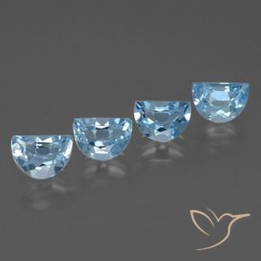 Pedras preciosas de Topázio Céu azul natural de 3.91 ct, Chique, VVS-VS