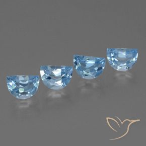 Pedras preciosas de Topázio Azul Suíço natural de 4.07 ct, Chique, VVS-VS