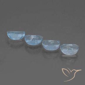 Pedras preciosas de Topázio Céu azul natural de 3.52 ct, Chique, VVS-VS