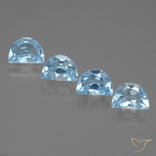 3.46ctw Natural Céu azul Topázio, Chique, VVS-VS