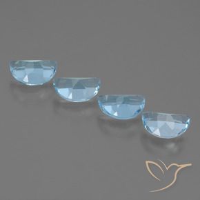Pedras preciosas de Topázio Céu azul natural de 3.46 ct, Chique, VVS-VS