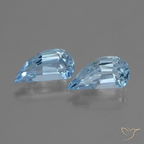 2.70ctw Natural Céu azul Topázio, Chique, VVS