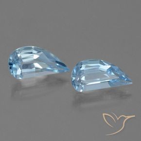 Pedras preciosas de Topázio Céu azul natural de 2.70 ct, Chique, VVS
