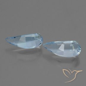 Pedras preciosas de Topázio Céu azul natural de 2.70 ct, Chique, VVS