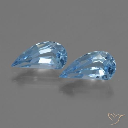 2.95ctw Natural Céu azul Topázio, Chique, VVS