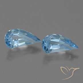Pedras preciosas de Topázio Céu azul natural de 2.95 ct, Chique, VVS