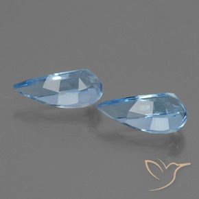 Pedras preciosas de Topázio Céu azul natural de 2.95 ct, Chique, VVS