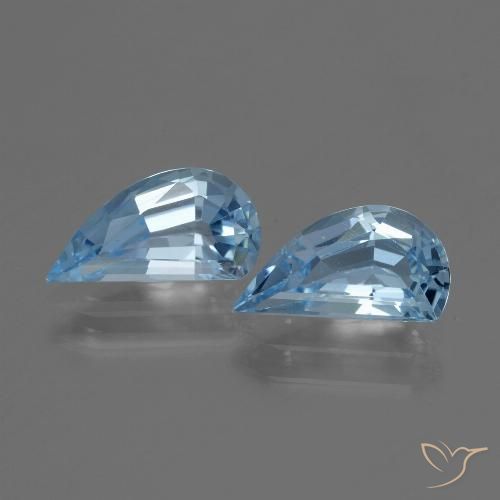 2.73ctw Natural Azul Suíço Topázio, Chique, VVS-VS