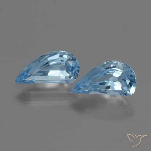 2.84ctw Natural Céu azul Topázio, Chique, VVS-VS