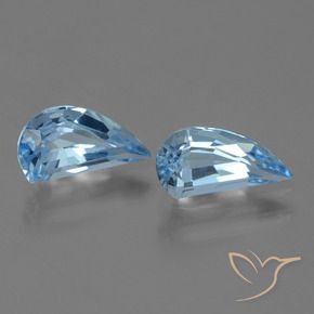 Pedras preciosas de Topázio Céu azul natural de 2.84 ct, Chique, VVS-VS