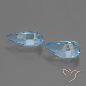 Pedras preciosas de Topázio Céu azul natural de 2.84 ct, Chique, VVS-VS
