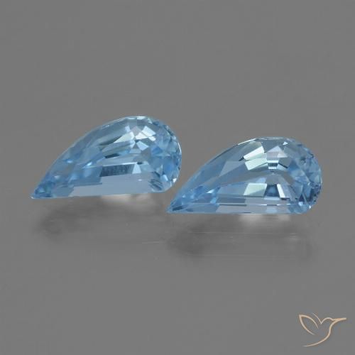 2.68ctw Natural Céu azul Topázio, Chique, VVS